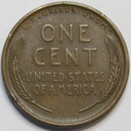 1909 Lincoln Wheat Cent - antique first year of issue American wheat penny