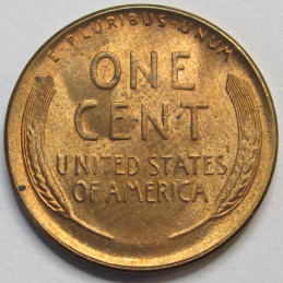 1947 S Lincoln Wheat Cent - antique San Francisco mintmark uncirculated wheat penny