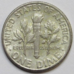 1948 Roosevelt Dime - uncirculated early date American silver dime