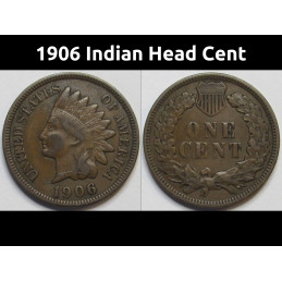 1906 Indian Head Cent - better condition American Indian penny