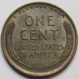 1939 D Lincoln Wheat Cent - antique uncirculated Denver mintmark American wheat penny