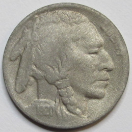 1920 S Buffalo Nickel - antique San Francisco mintmark bison coin