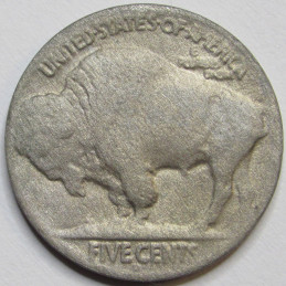 1920 S Buffalo Nickel - antique San Francisco mintmark bison coin