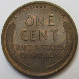 1928 Lincoln Wheat Cent - antique uncirculated American wheat penny