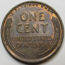 1935 Lincoln Wheat Cent - antique higher grade American wheat penny