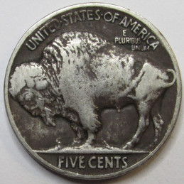 1916 Buffalo Nickel - antique early date American Indian coin