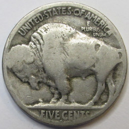 1920 D Buffalo Nickel - antique Denver mintmark American Indian coin