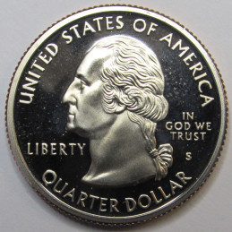 1999 S Connecticut Quarter - reflective proof design Washington state quarter 