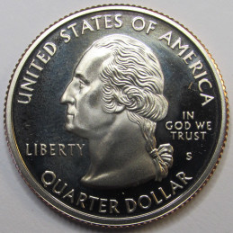 1999 S Georgia Quarter - proof finish Washington state quarter from San Francisco mint