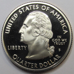1999 S New Jersey Washington Quarter - brilliant San Francisco mintmark proof finish state quarter