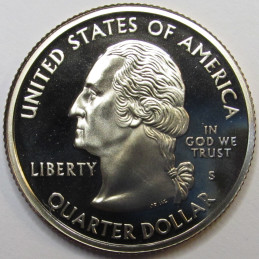 2000 S Massachusetts Quarter - brilliant proof state quarter