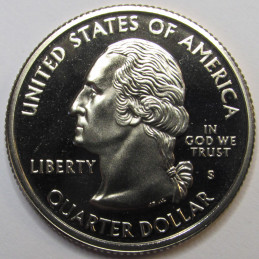 2000 S South Carolina Quarter - brilliant proof finish Washington S mint state quarter