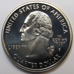 2001 S North Carolina Quarter - brilliant proof state quarter coin
