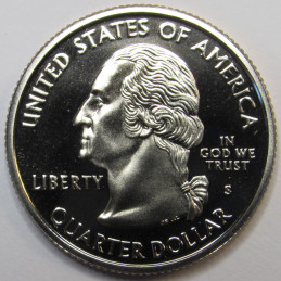2002 S Louisiana Quarter - brilliant proof finish Washington state quarter