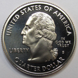 2002 S Ohio Quarter - brilliant proof finish American state quarter