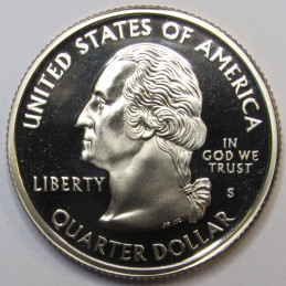 2003 S Maine Quarter - brilliant proof San Francisco mintmark Washington state quarter