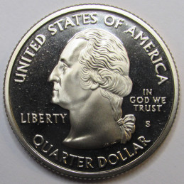 2004 S Texas Quarter - brilliant proof finish Washington state quarter