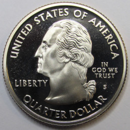2004 S Wisconsin Quarter - brilliant proof finish Washington state quarter