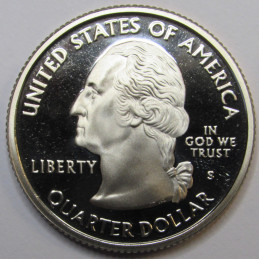 2005 S California Quarter - brilliant proof finish San Francisco mintmark quarter