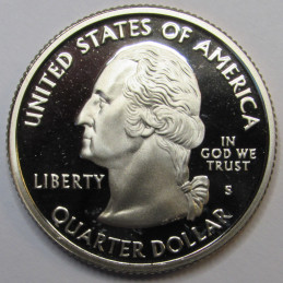 2005 S Kansas Quarter - brilliant proof finish American state quarter