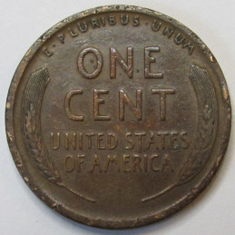 1919 D Lincoln Wheat Cent - antique Denver mintmark American wheat penny