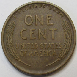 1928 S Lincoln Wheat Cent - higher grade San Francisco mintmark American wheat penny