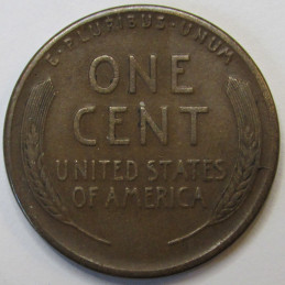 1916 S Lincoln Wheat Cent - higher grade San Francisco mintmark American wheat penny