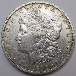 1891 O Morgan Dollar - antique better condition New Orleans mint silver dollar