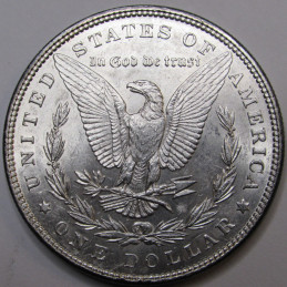 1898 Morgan Dollar - beautiful uncirculated antique American silver dollar