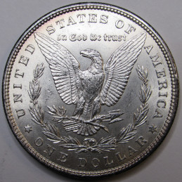 1900 Morgan Dollar - antique brilliant uncirculated American silver dollar