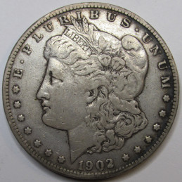 1902 S Morgan Dollar - antique better date San Francisco mintmark silver dollar
