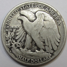 1938 D Walking Liberty Half Dollar