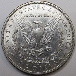 1891 O Morgan Dollar - antique New Orleans mint American silver dollar