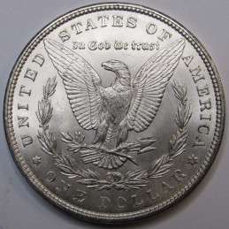 1900 Morgan Dollar - antique turn of the century American silver dollar