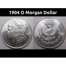 1904 O Morgan Dollar - lustrous uncirculated New Orleans mint silver dollar