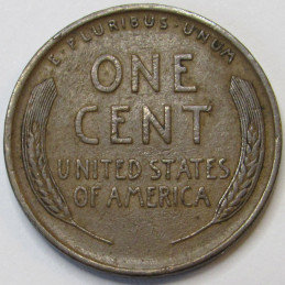 1909 Lincoln Wheat Cent - antique higher grade American wheat penny