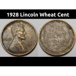 1928 Lincoln Wheat Cent -...