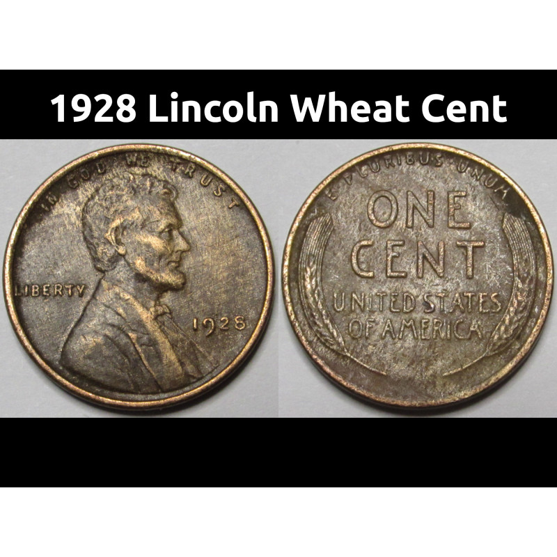 1928-D Lincoln Wheat Cent in XF 