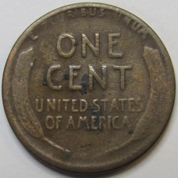 1924 D Lincoln Wheat Cent - antique semi-key date American wheat penny