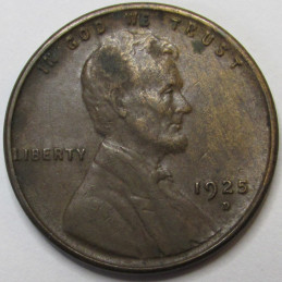 1925 D Lincoln Wheat Cent - antique higher grade Denver mintmark wheat penny