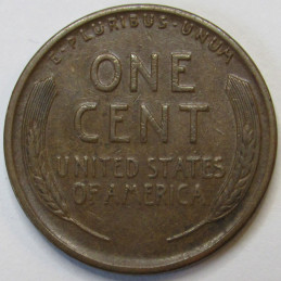 1928 S Lincoln Wheat Cent - antique San Francisco mintmark wheat penny