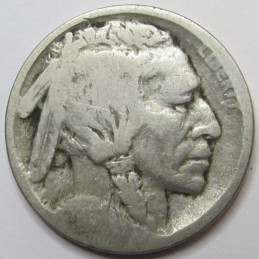 1913 D Buffalo Nickel - Type 1 - first year of issue Indian Head nickel