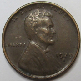 1929 D Lincoln Wheat Cent - better condition Denver mintmark wheat penny