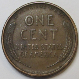1909 VDB Lincoln Wheat Cent - antique first year of issue famous VDB penny