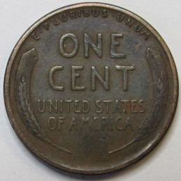 1913 S Lincoln Wheat Cent - antique San Francisco mintmark American wheat penny