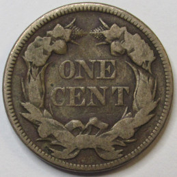 1857 Flying Eagle Cent - antique pre Civil War American small penny