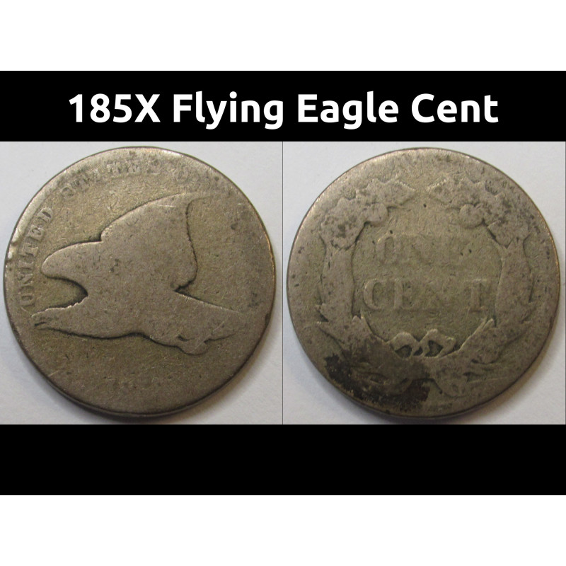 185X Large Flying Eagle Cent