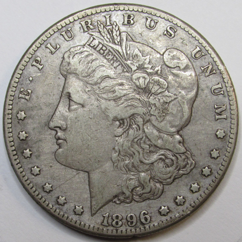 1896 S Morgan Dollar - antique better date San Francisco mintmark