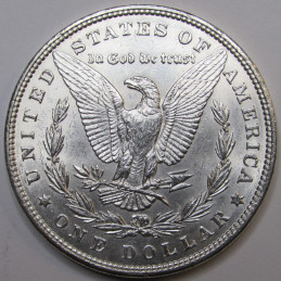 1898 Morgan Dollar - antique detailed uncirculated American silver dollar