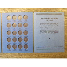 Whitman coin folder for Buffalo Nickels - 1913-1938 - vintage album